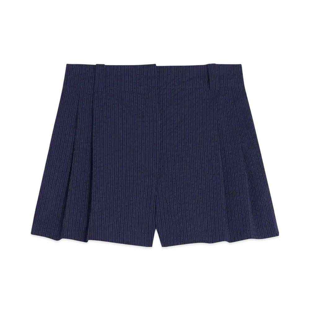 Maison Kitsune Casual Pleats Shorts "Navy"