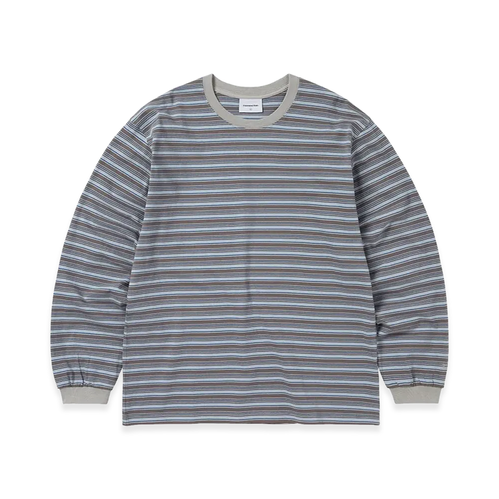 thisisneverthat Striped L/S Tee "Brown"