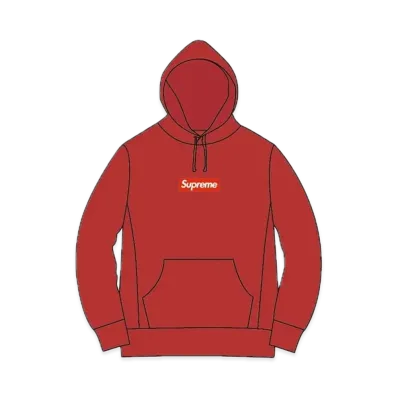 Supreme Box Logo Hooded Sweatshirt "Red" (16FW)