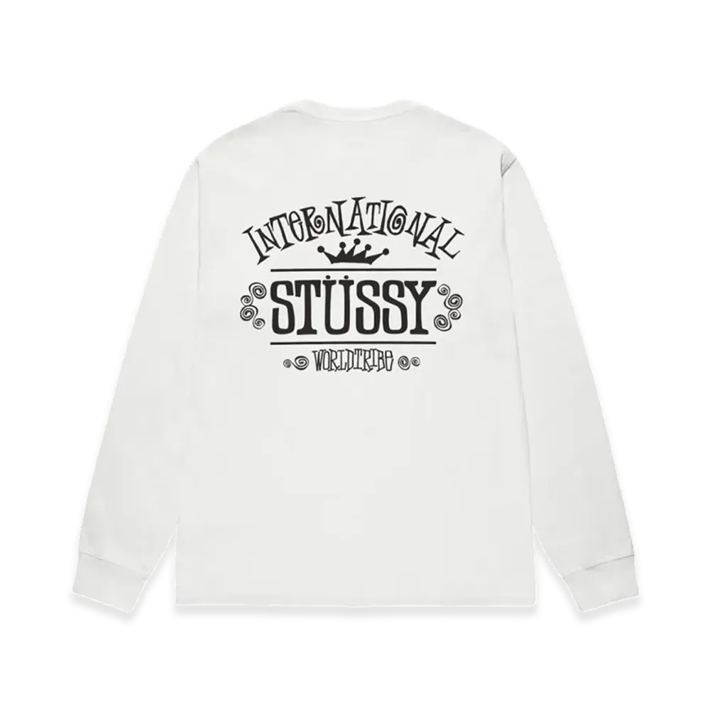 Stussy Worldwide Pigment Dyed LS Tee "Natural"