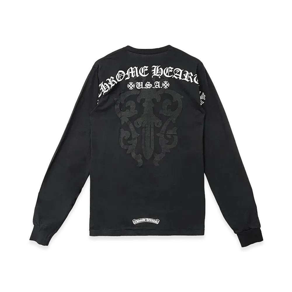 Chrome Hearts Vine Dagger Print Pocket L/S T-Shirt "Black"