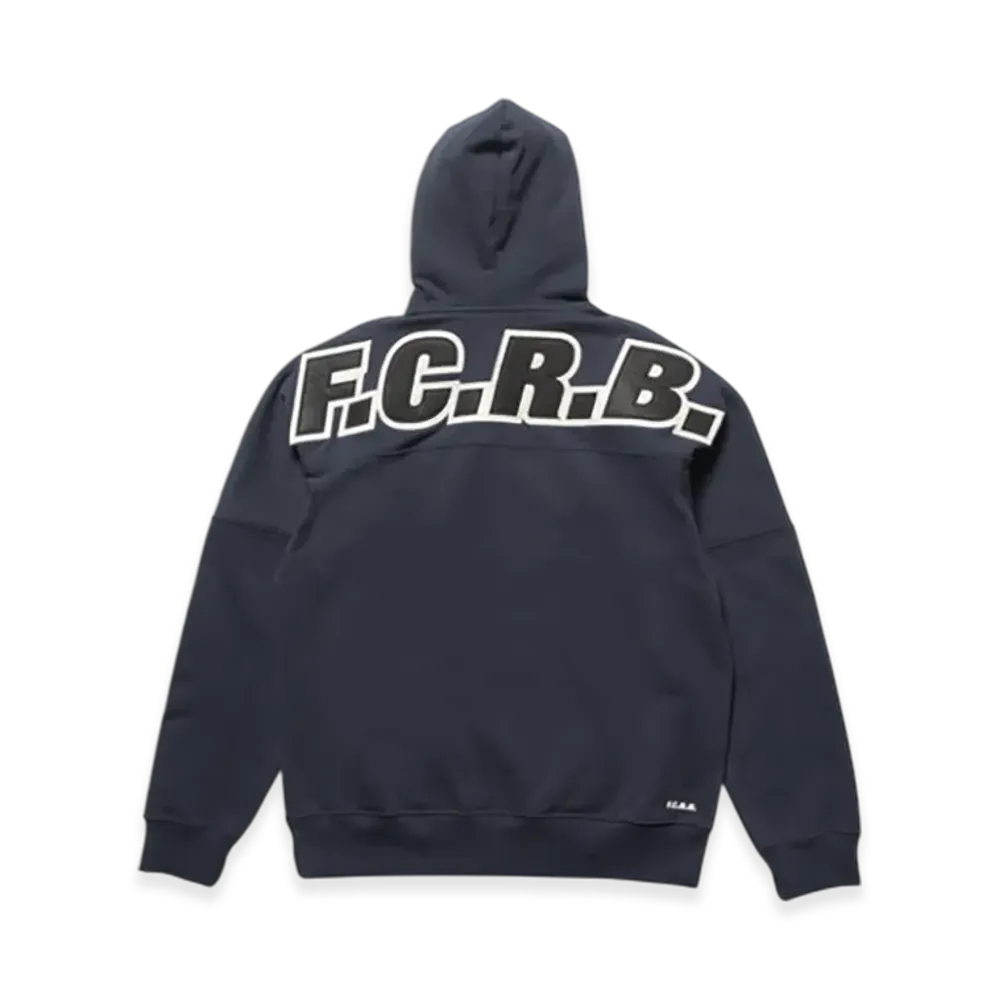 F.C.Real Bristol Big Logo Baggy Sweat Hoodie "Navy"