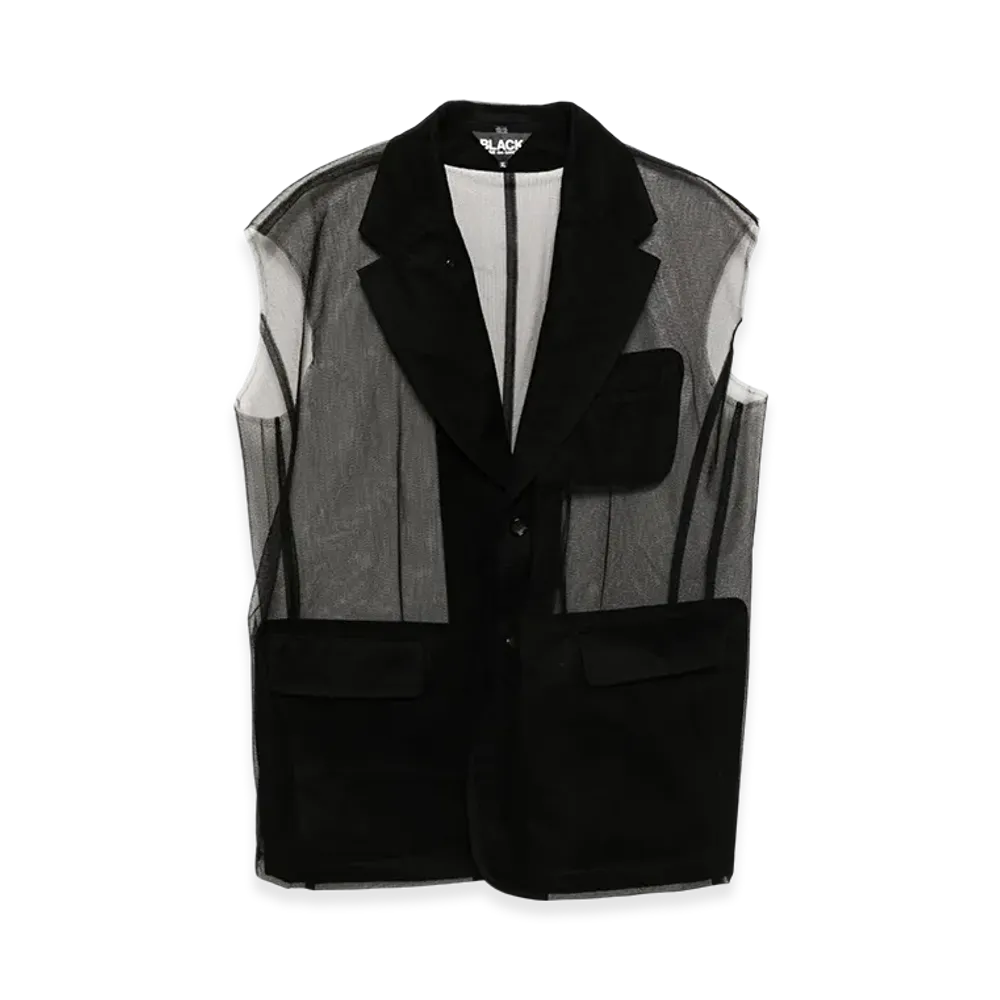 BLACK COMME des GARCONS Sleeveless Jacket "Black"