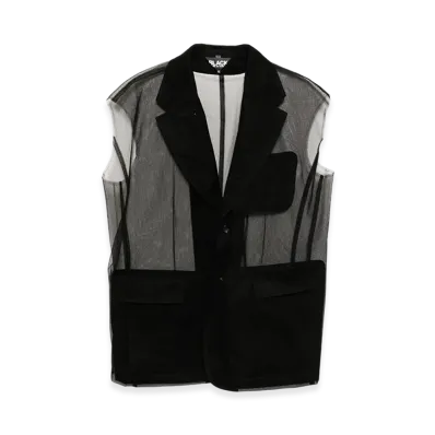 BLACK COMME des GARCONS Sleeveless Jacket "Black"