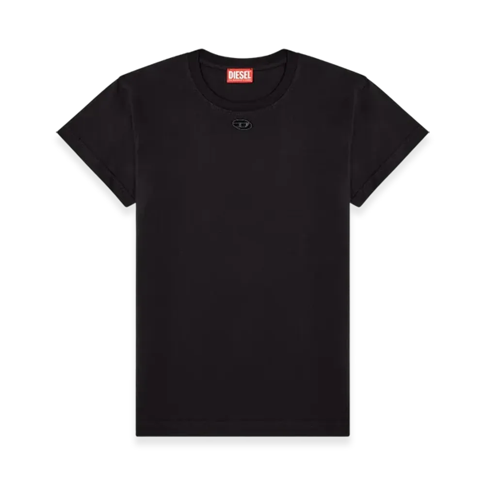 Diesel T-Marey T-Shirt With Small Oval D "Black"
