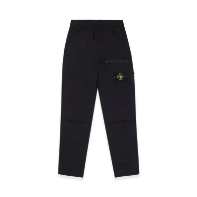 Stone Island 30803 Stretch Cotton Tela Paracadute Garment Dyed Cargo Pants - 22SS "Black"