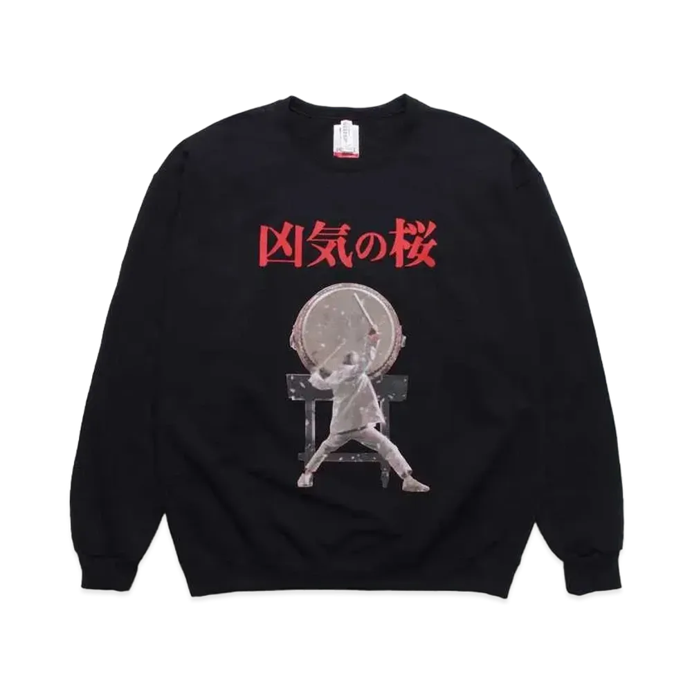WACKO MARIA KYOKI NO SAKURA / CREW NACK SWEAT "Black"