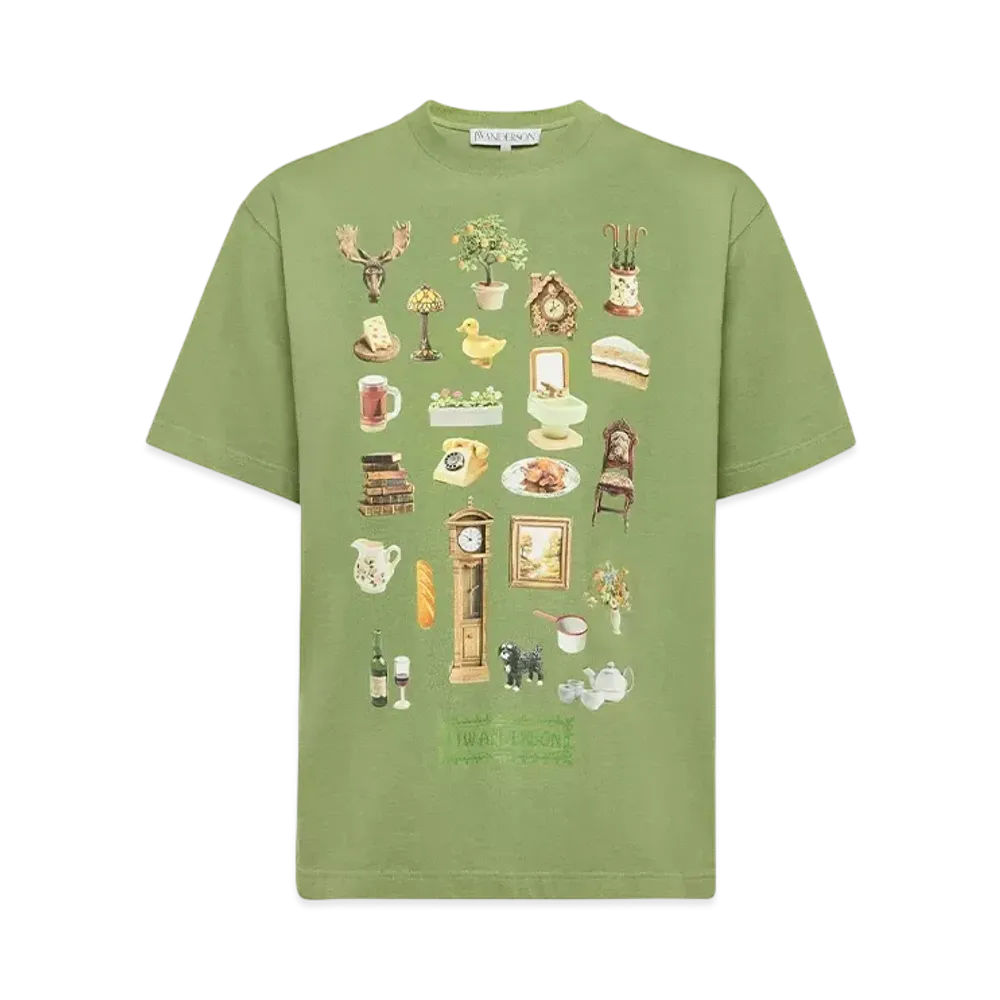 JW ANDERSON DIORAMA Print Tee "Green"