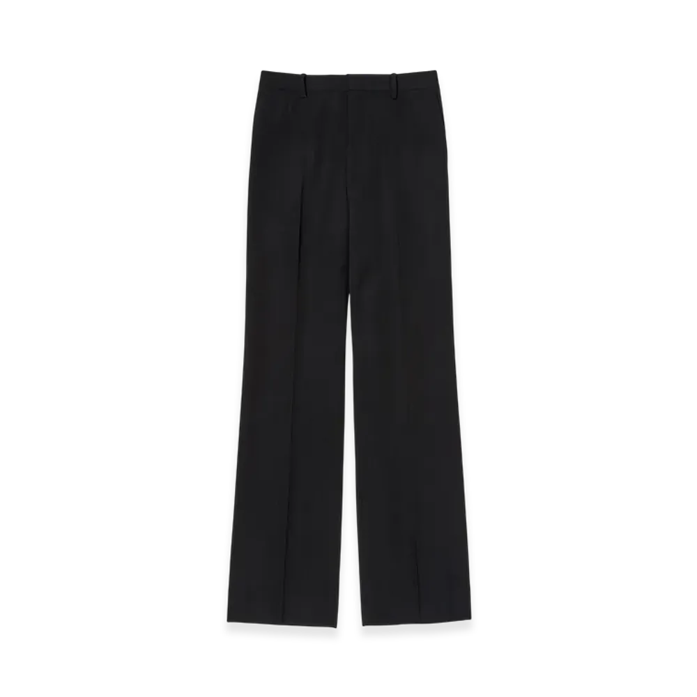 AURALEE Women's Light Wool Max Gabardine Slacks "Top Black"