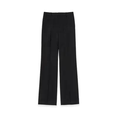 AURALEE Women's Light Wool Max Gabardine Slacks "Top Black"