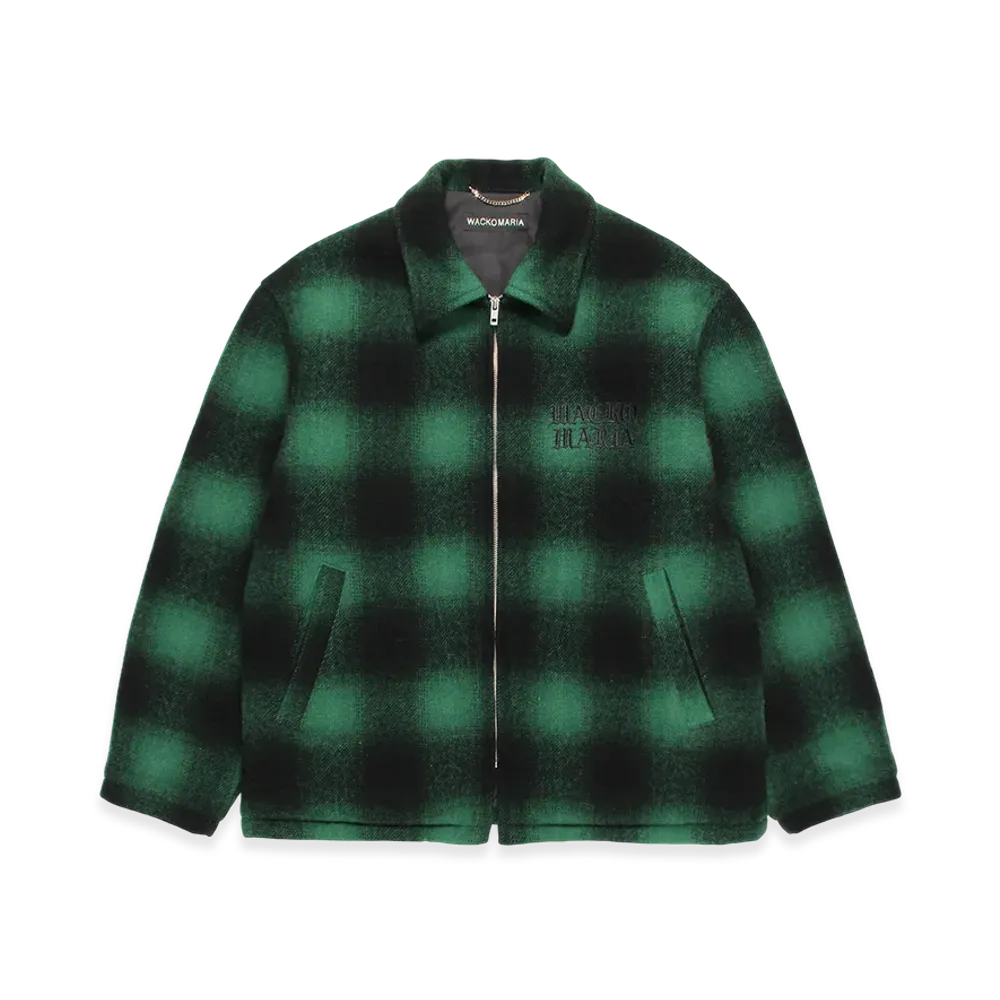WACKO MARIA Wool Ombre Check 50'S Jacket "Green"