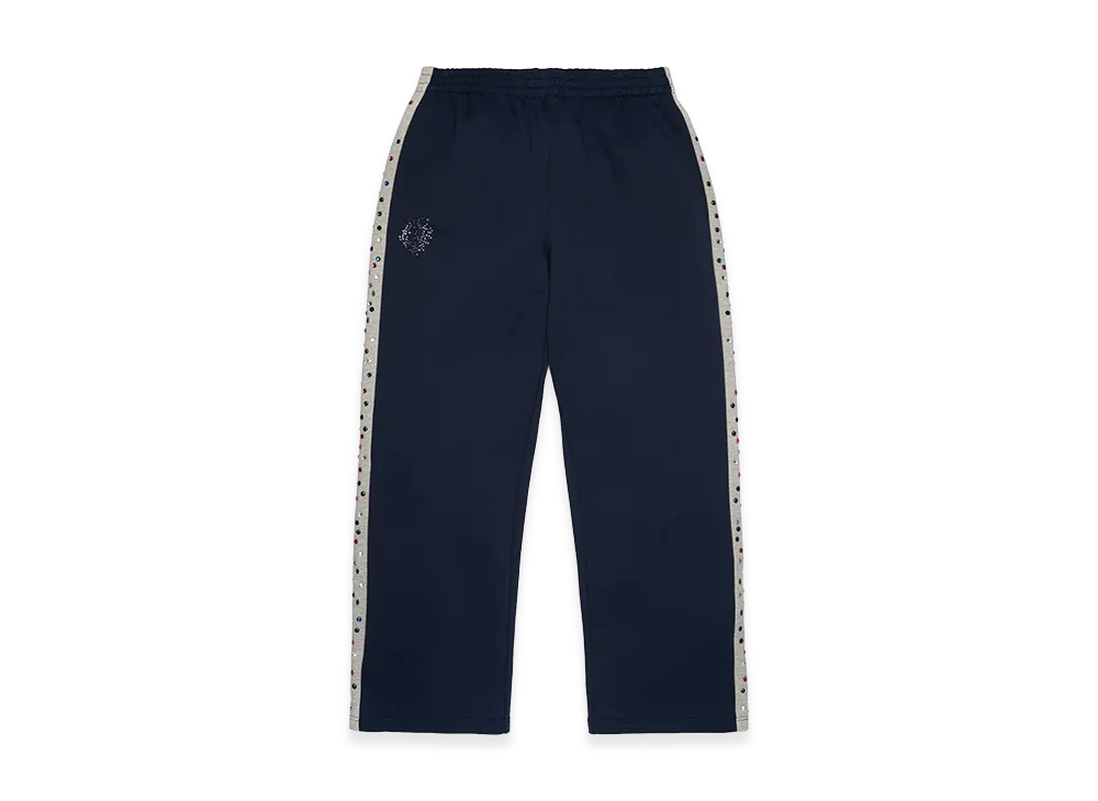 DENIM TEARS Denim U Rhinestone Sweatpant "Navy"