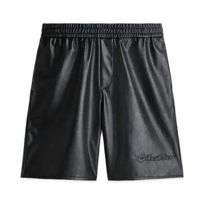 H&M x LOTTO Relaxed Fit Coated Shorts "Black"