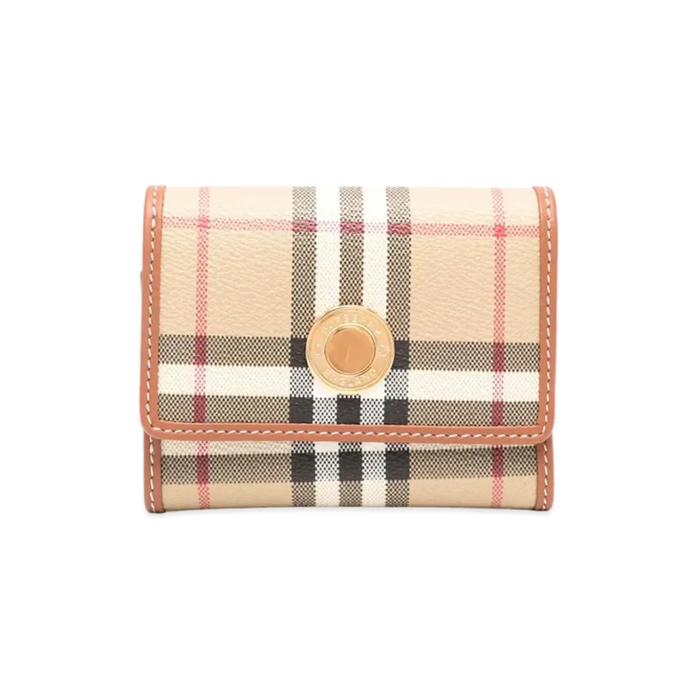 Burberry Women's Check Wallet "Beige"