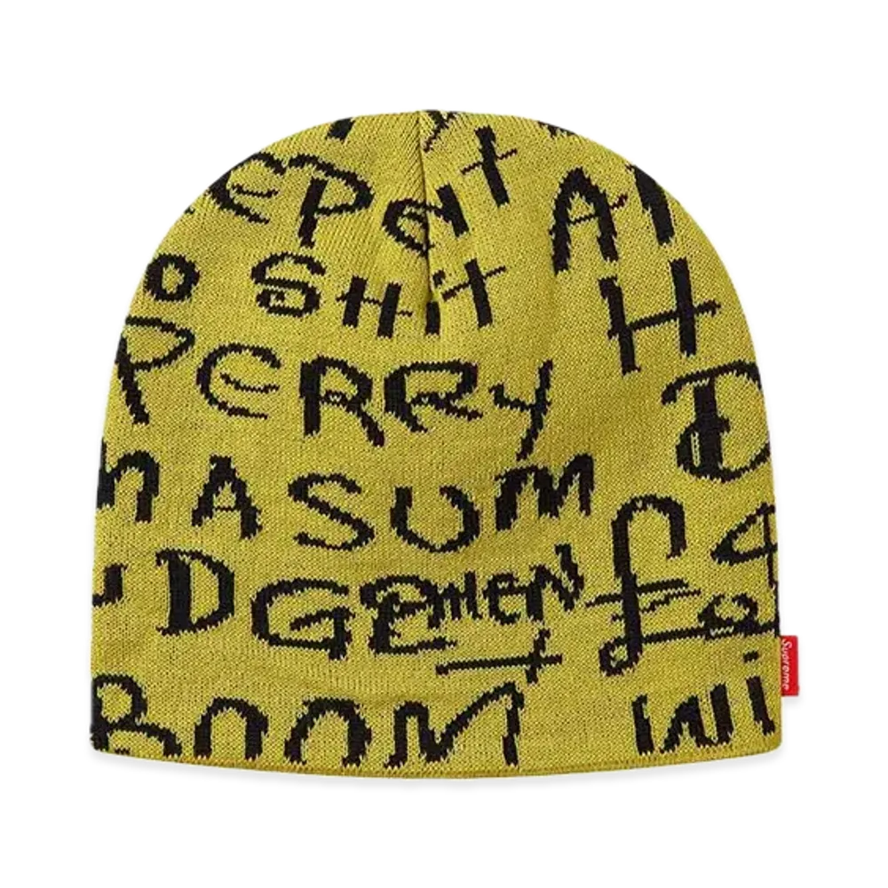 Supreme Black Ark Beanie "Yellow"