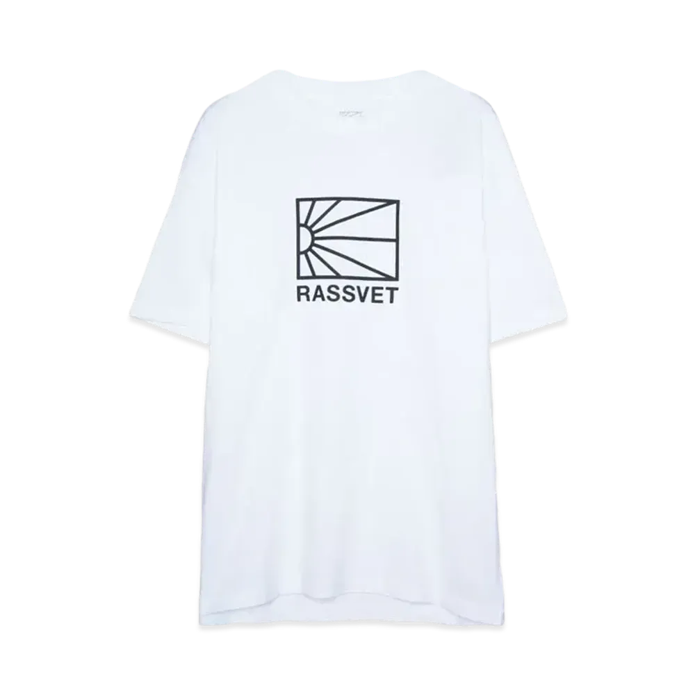 RASSVET LOGO TEE SHIRT KNIT "WHITE"