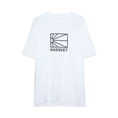 RASSVET LOGO TEE SHIRT KNIT "WHITE"