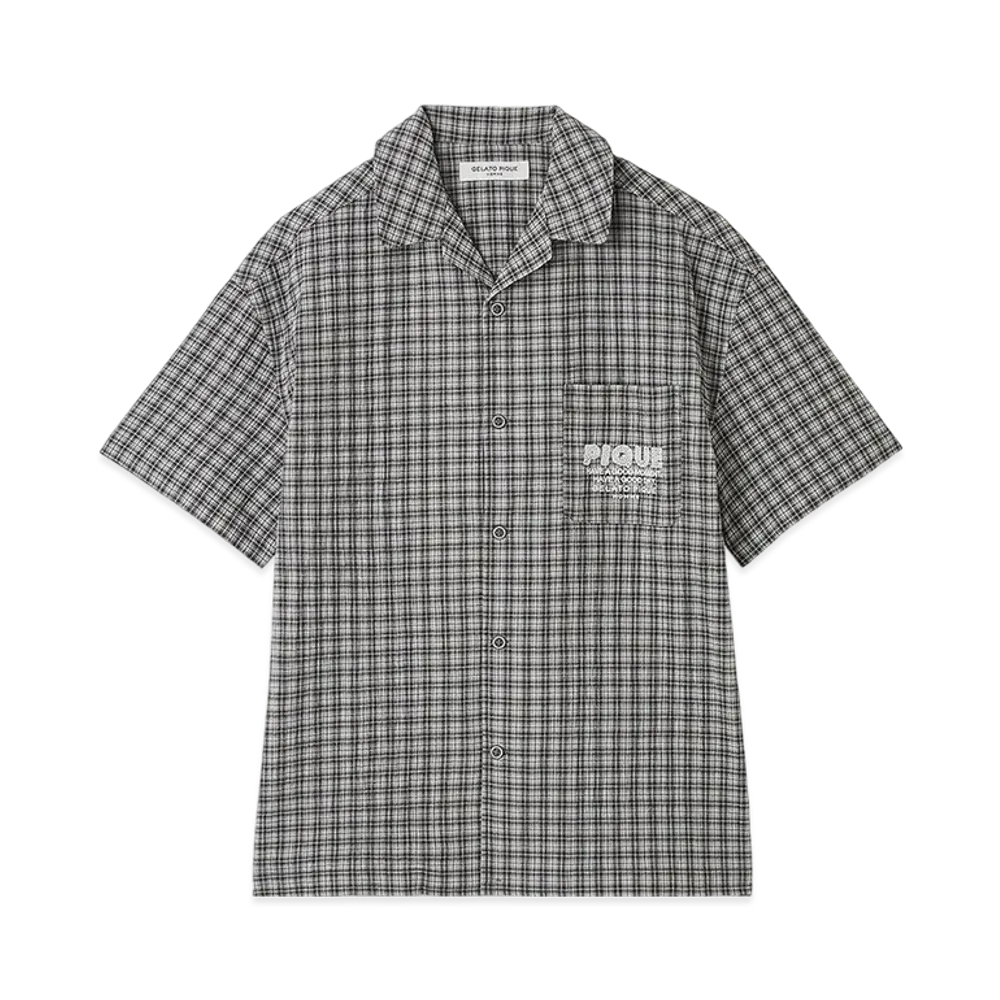 GELATO PIQUE Homme Multi-Check Shirt "Dark Gray"