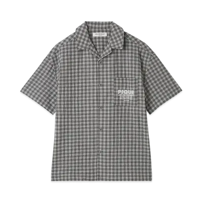 GELATO PIQUE Homme Multi-Check Shirt "Dark Gray"