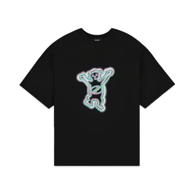 WE11DONE Colorful Teddy Print T-shirt "Black"