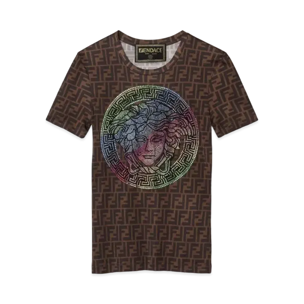 FENDI x Versace Fendace FF T-Shirt "Brown"