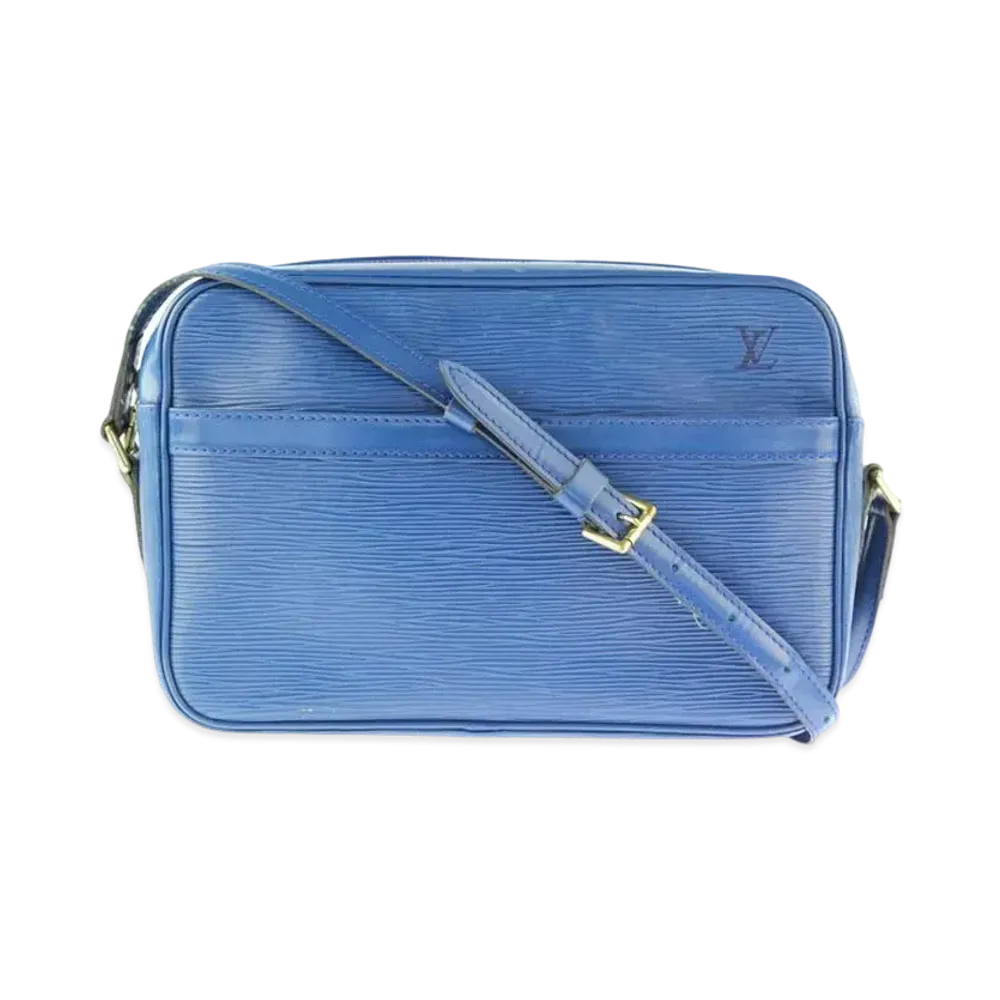 Louis Vuitton Trocadero 27 Epi Leather Cross Body Bag "Blue"
