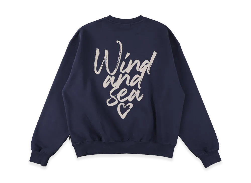 WIND AND SEA Heart Logo Sweatshirt "Navy"