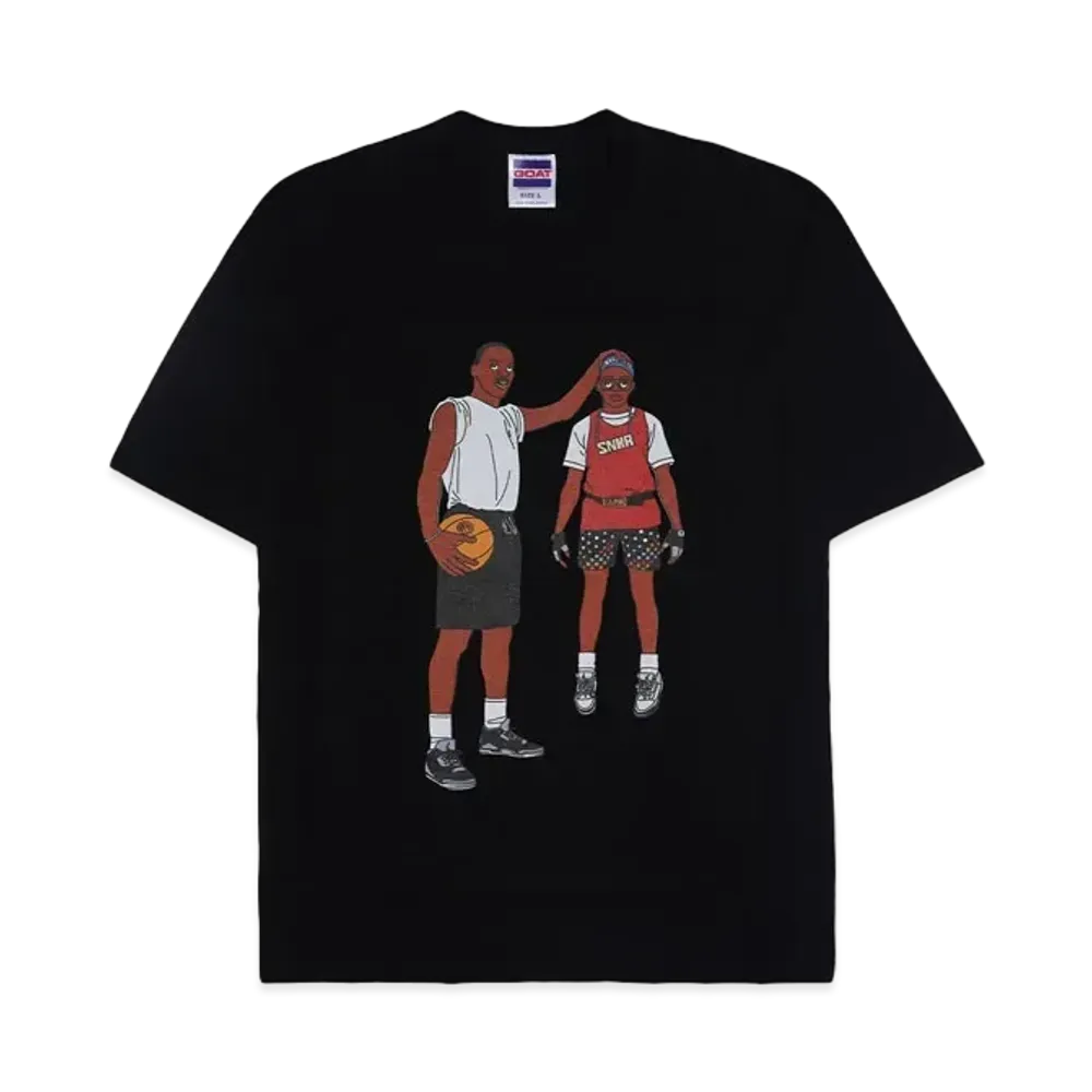 HYPE DROP x GOAT x RISA Graphic Motif TEE "BLACK"