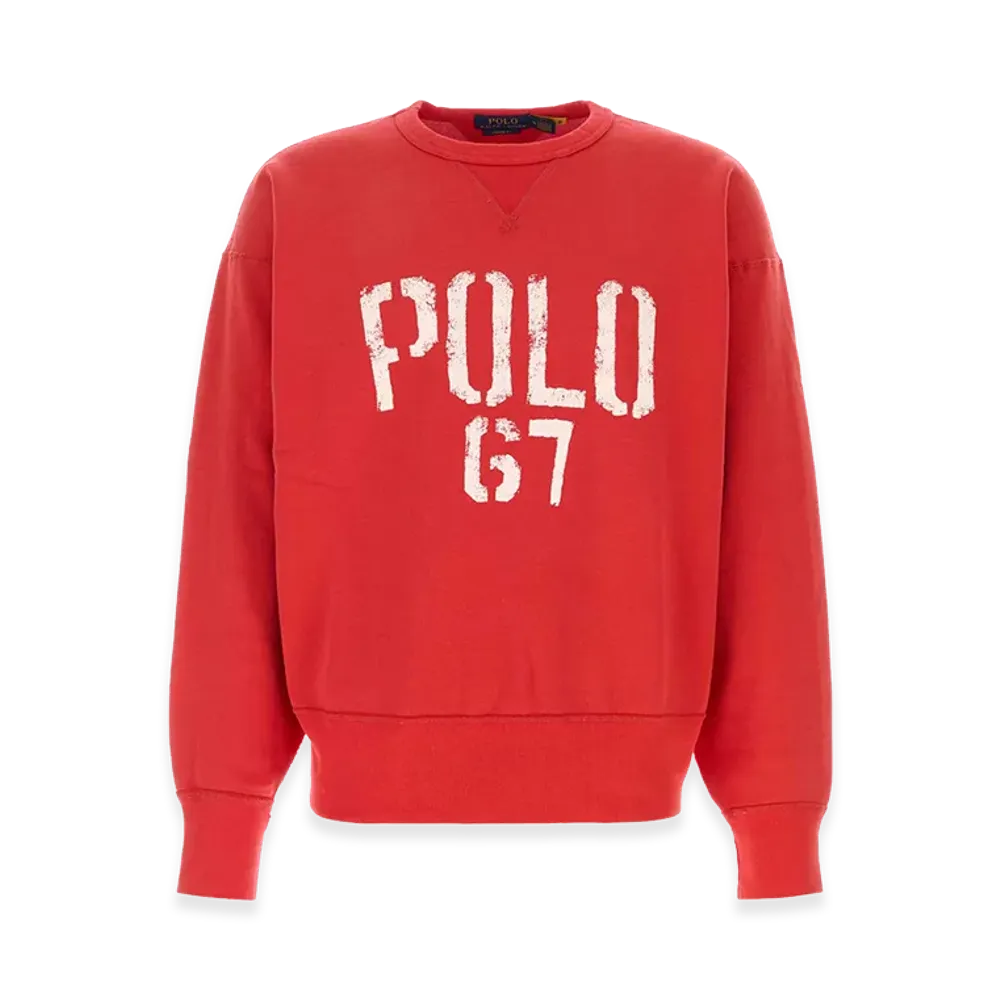 Polo Ralph Lauren Cotton Blend Sweatshirt "Red"