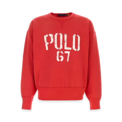 Polo Ralph Lauren Cotton Blend Sweatshirt "Red"