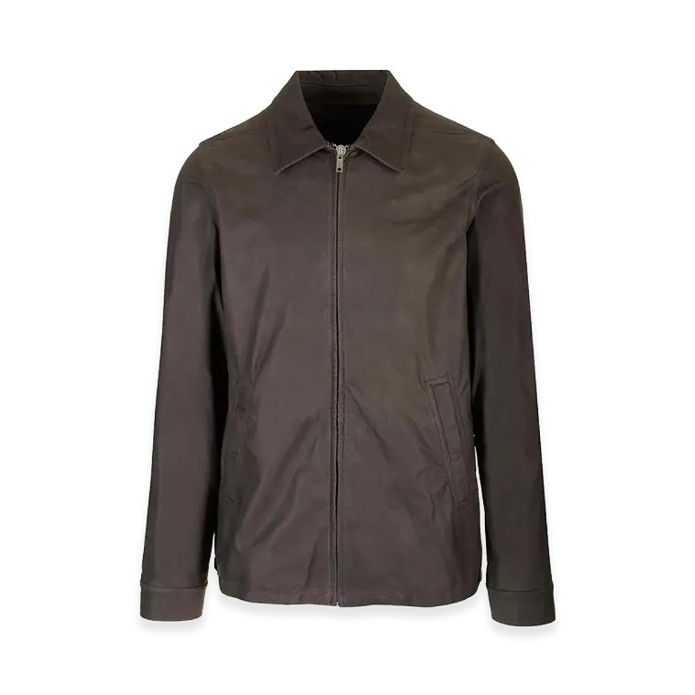 Rick Owens "Porterville" Leather Jacket "Brown"