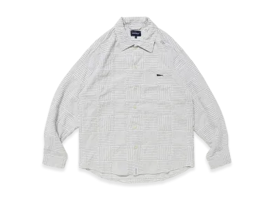 DESCENDANT Milpitas PaTChwork LS Shirt "Gray"