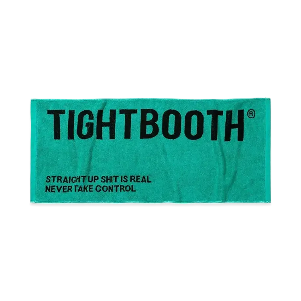 TIGHTBOOTH Label Logo Towel "Turquoise"