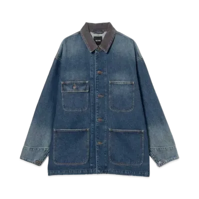 BEAMS Loose Denim Coverall Jacket "Indigo"