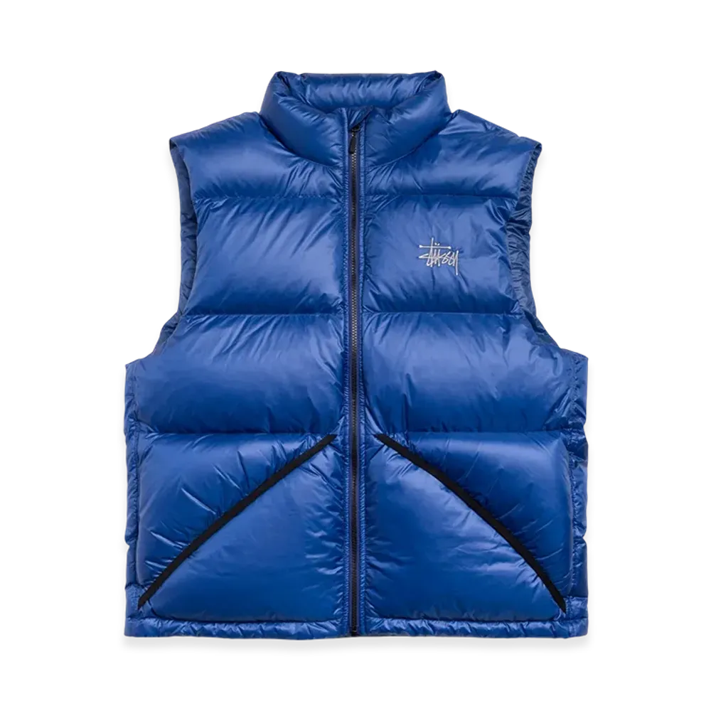 Stussy Micro Ripstop Down Vest "Royal"