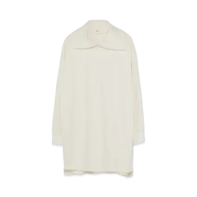 Yohji Yamamoto Y's DENSED FLEECE PULLOVER "White"