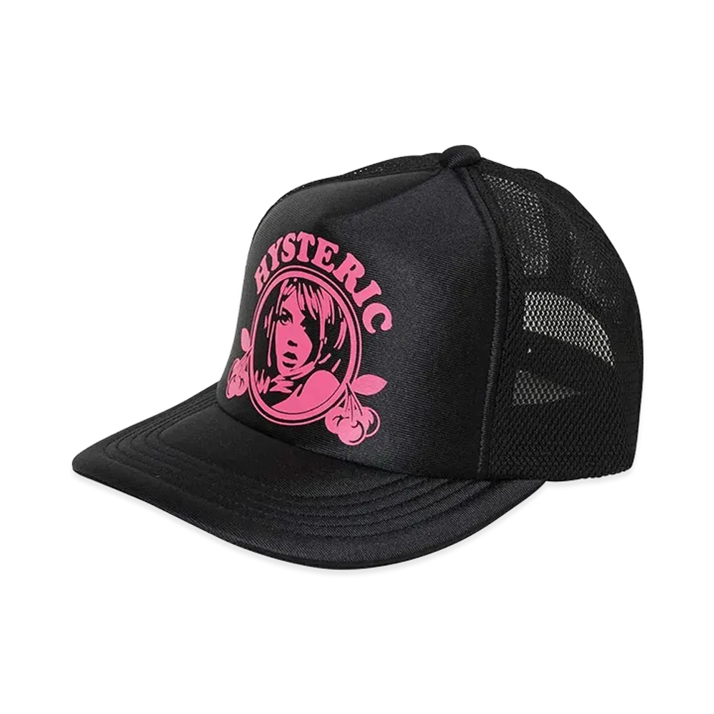 HYSTERIC GLAMOUR Hysteric Cherry Glossy Mesh Cap "Black"
