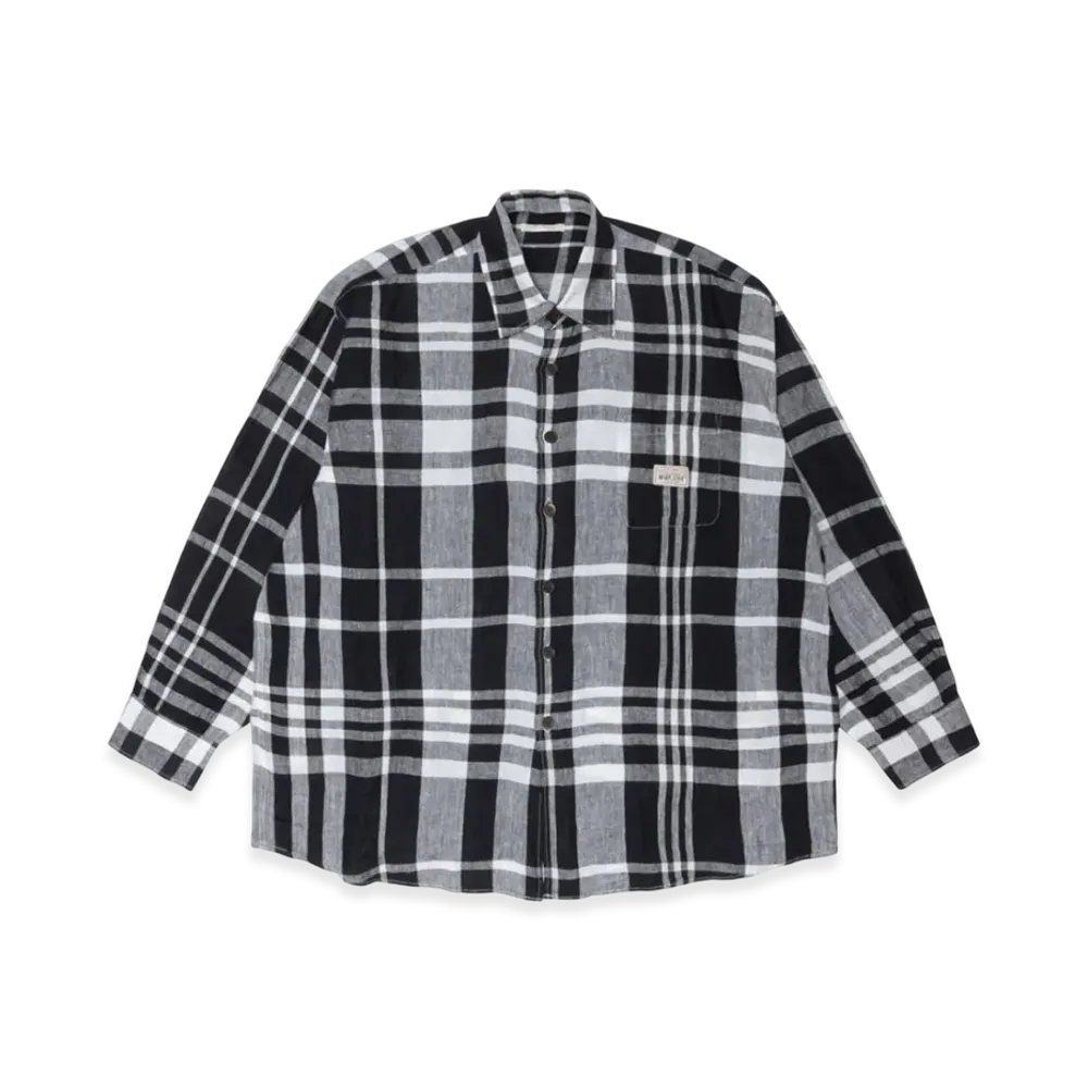 Stussy x Our Legacy Work Shop Borrowed Shirt Linen "Bold Check"