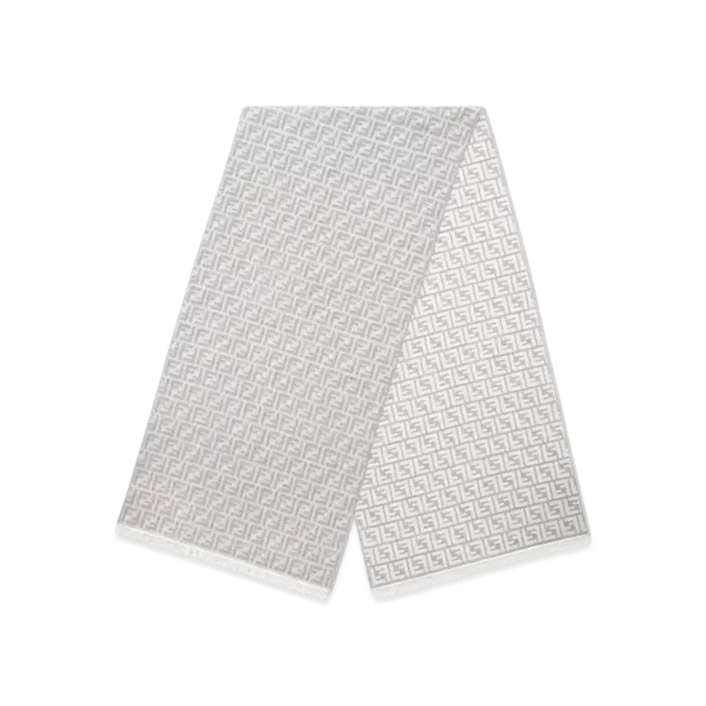 FENDI Scarf FF Wool "Gray"