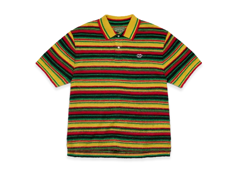 DENIM TEARS Panther Mohair Knit Polo "Multi"