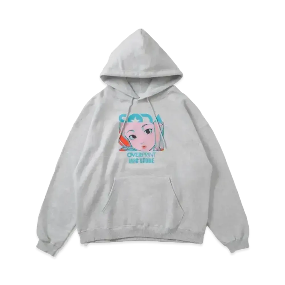 MFC STORE x over print x DJ SODA Ver. Cotoh Hoodie "Ash"
