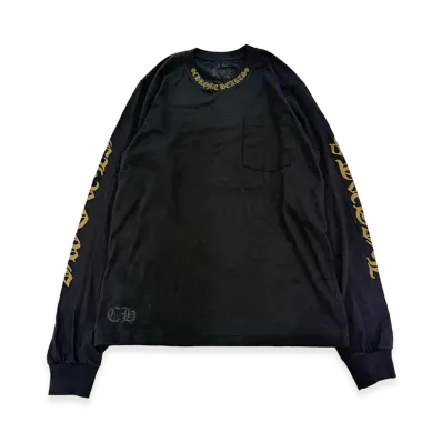 Chrome Hearts Army Green Neck Logo L/S T-Shirt "Black/Army Green"