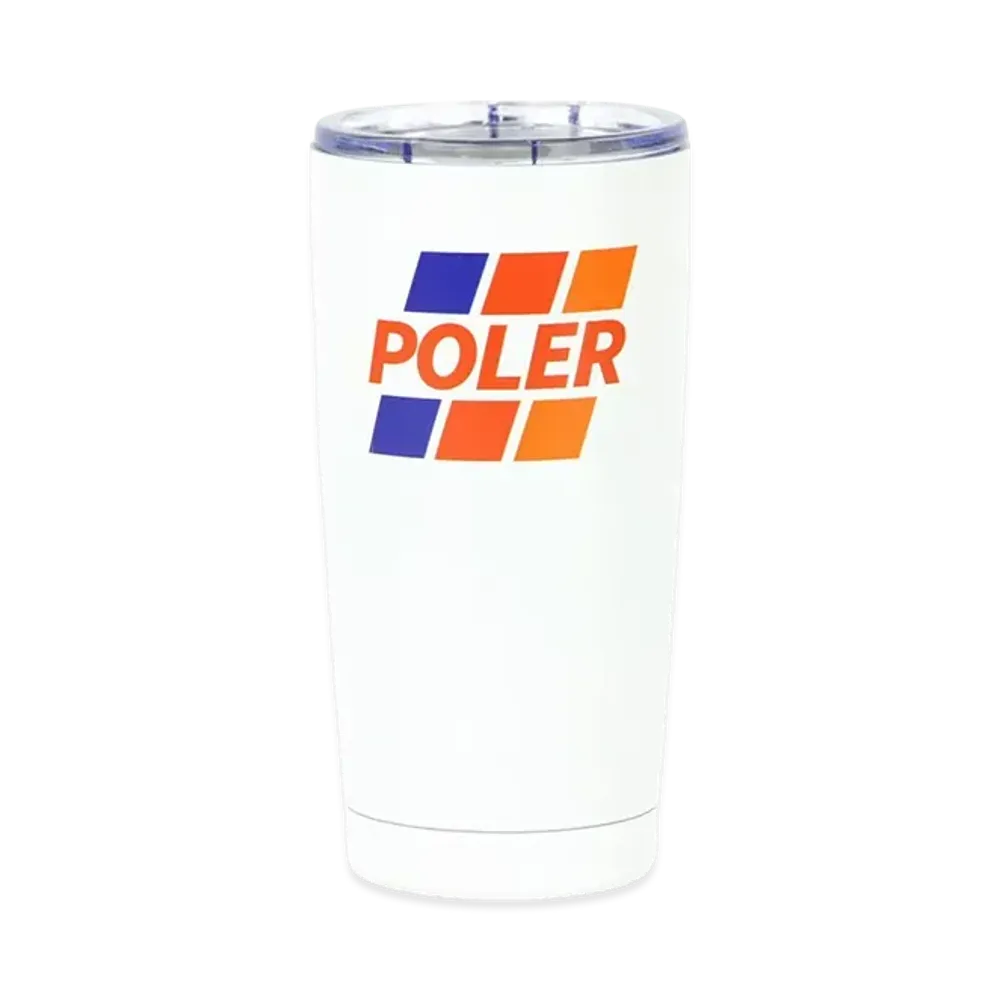 POLeR Tumbler 20 Oz "WhiteRed"
