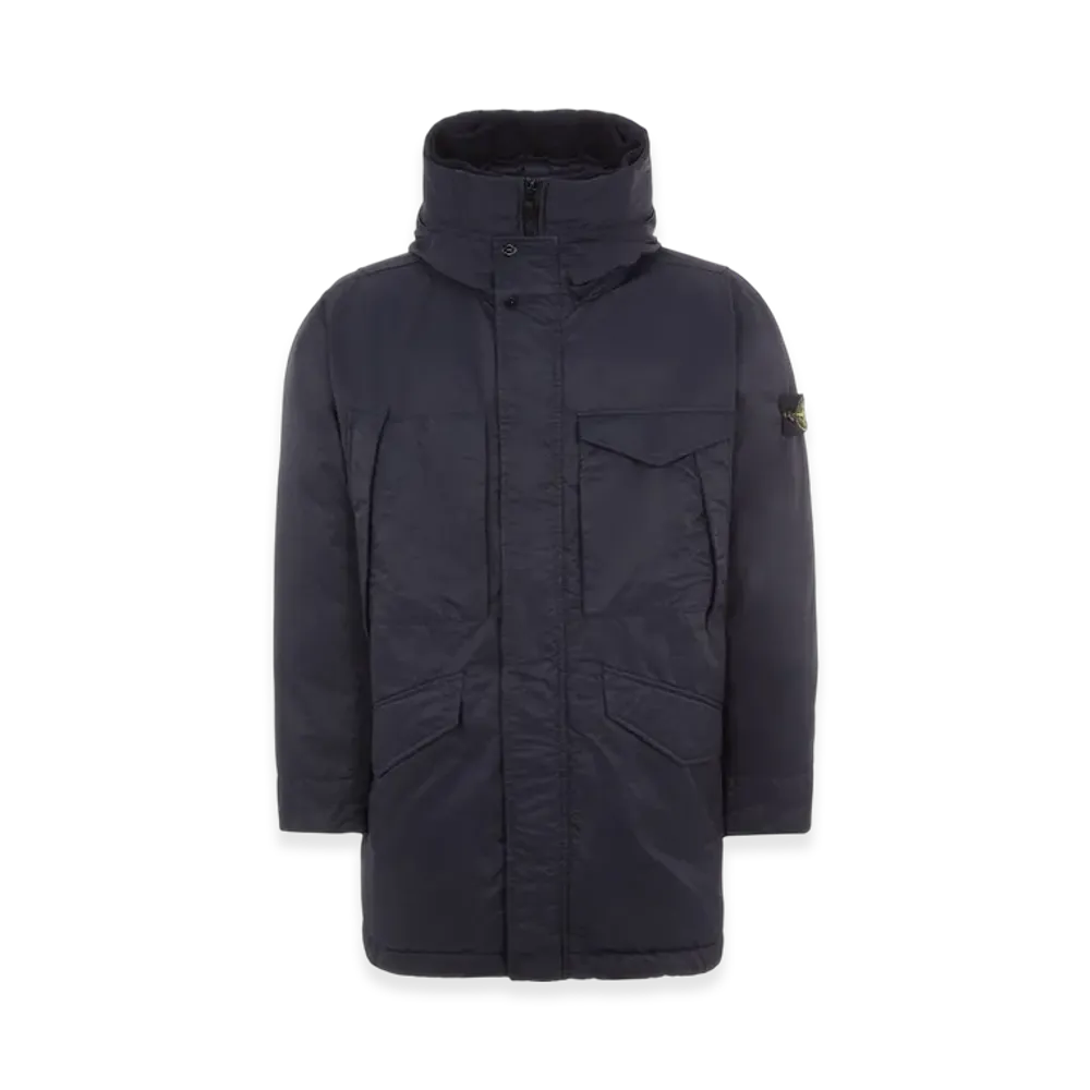 Stone Island 70821 Opaque Nylon Twill Down Parka - 22FW "Navy Blue"