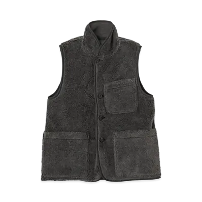 visvim VS GILET BOA (SUPERFINE) "Black"
