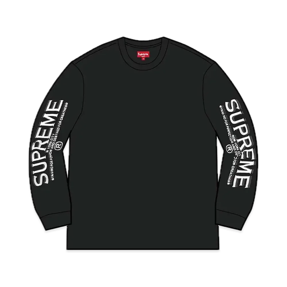 Supreme Intarsia Sleeve L/S Top "Black"