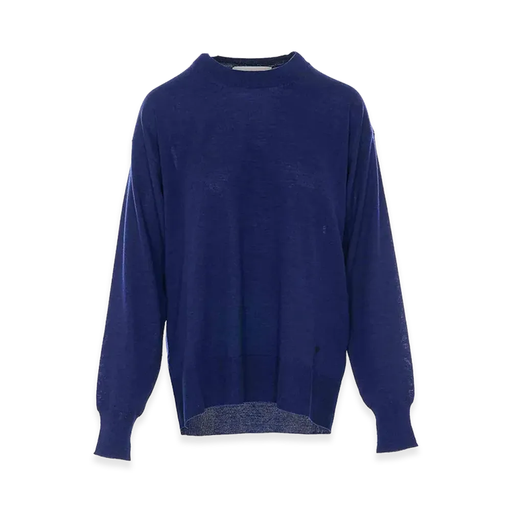 AMI PARIS Women's Ami De Coeur Sweater "Blue"
