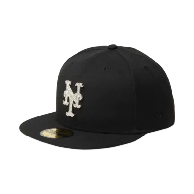 NEW ERA 59Fifty MLB Rhinestone Badge New York Mets "Black"