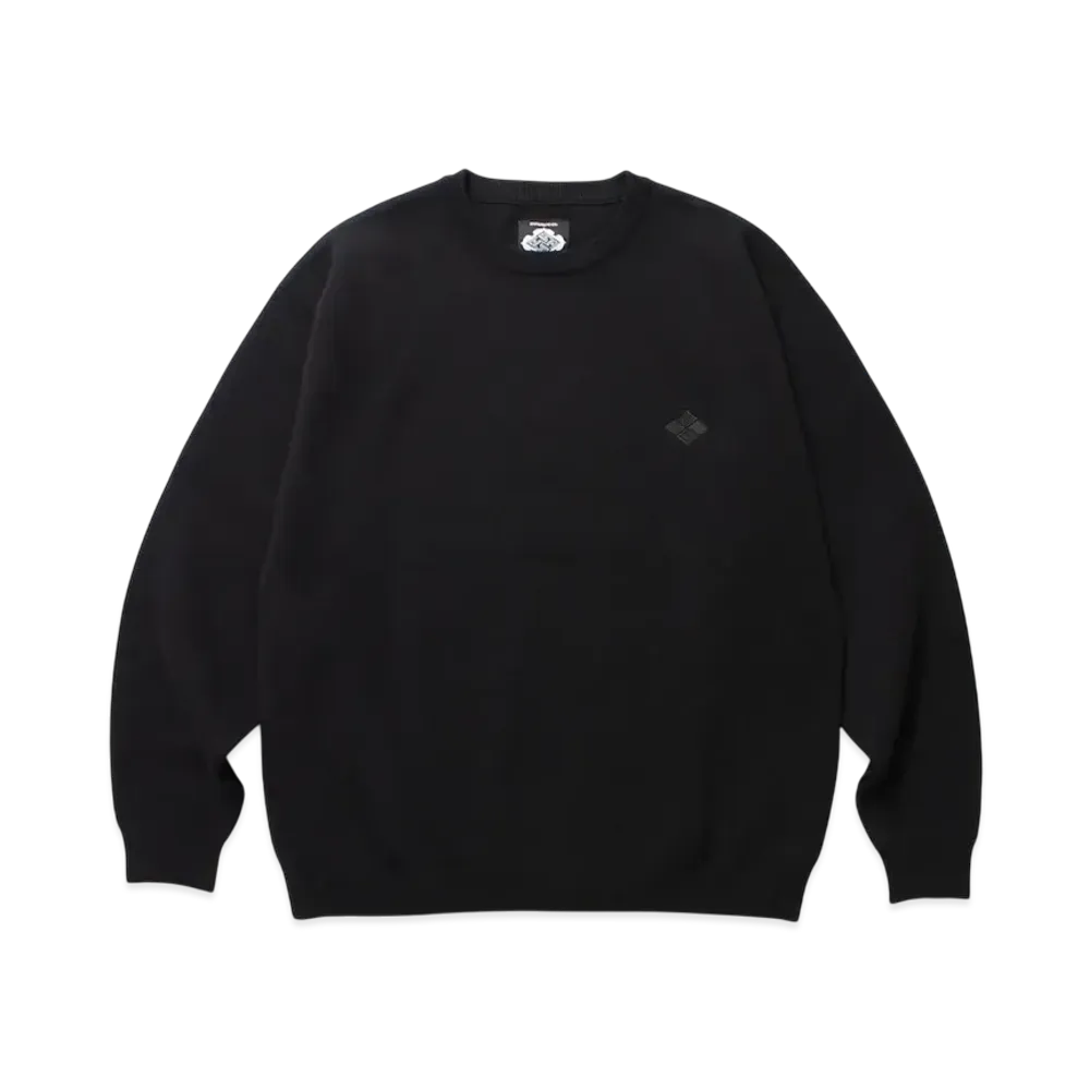 APHRODITEGANG Gakkin x Budspool Family Crest Crew Neck Sweater "Black"