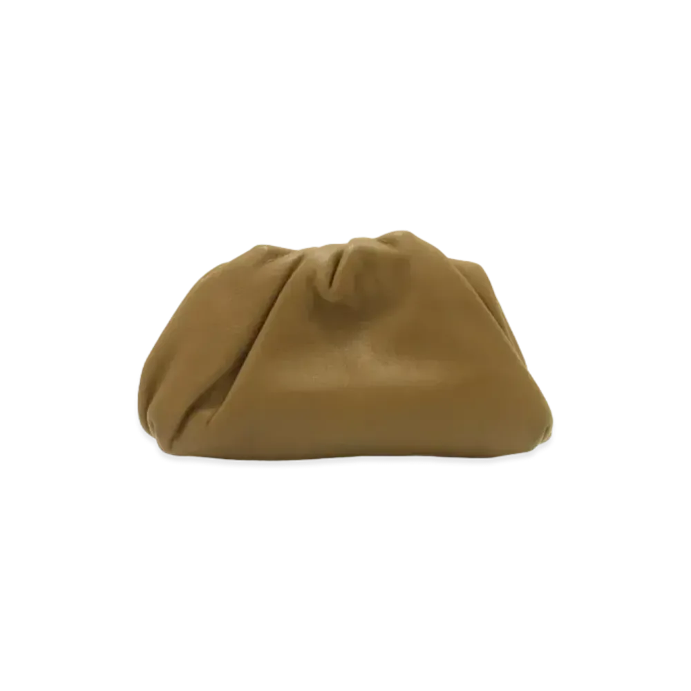Bottega Veneta The Pouch Shoulder Bag Calfskin Coin Purse "Brown"